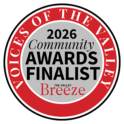 Voices of the Valley 2026 Community Awards Finalist seal